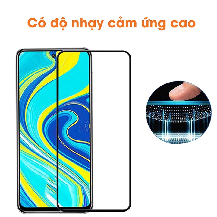 Kính cường lực Xiaomi Redmi Note 10, Note 10S, Note 10 Pro, Note 10 Pro Max,Tặng kèm giấy lau Edcase86