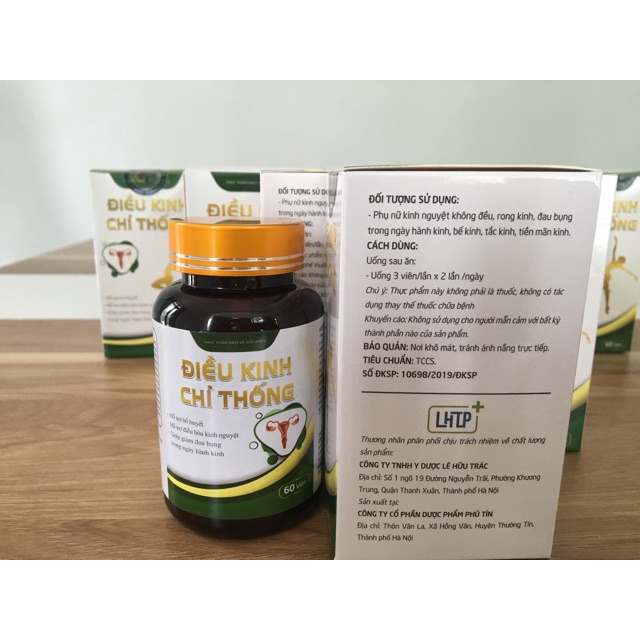 Điều Kinh Chỉ Thống - Dứt đau bụng kinh, rong kinh, bế kinh, tắc kinh, Điều hòa Kinh Nguyệt giá siêu tốt