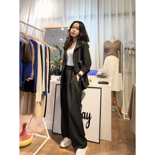 Set blazer dài tay