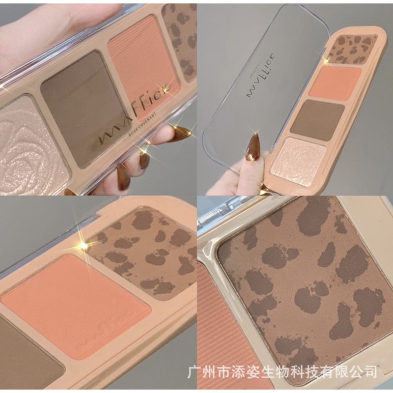 Bảng phấn 4in1 Maffick Rose Four Color | BigBuy360 - bigbuy360.vn