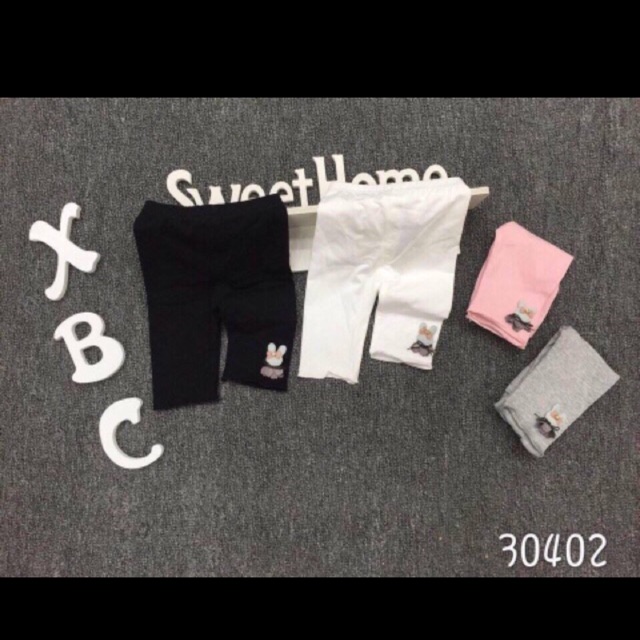 Quần legging lửng cho bé gái