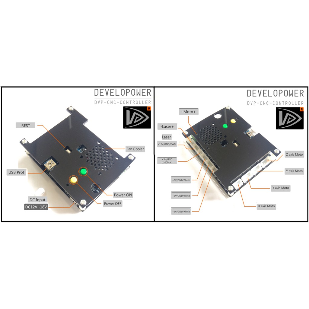 Máy phay gỗ CNC 2418 + 10pcs mũi phay PCB + 4 set plates + ER11