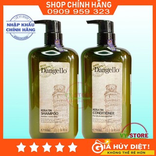 Cặp dầu Gội/Xả Keratin Dangello thương hiệu Ý nhập khẩu 500ml