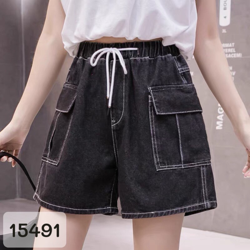 15491 Quần BIG SIZE Short Lưng Thun Túi Chỉ Nổi