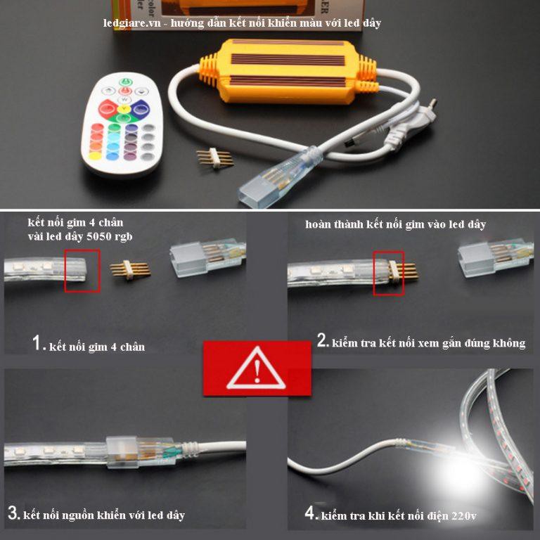 Led dây đổi nhiều màu RGB 5050 ( Nguyên cuộn 100m )