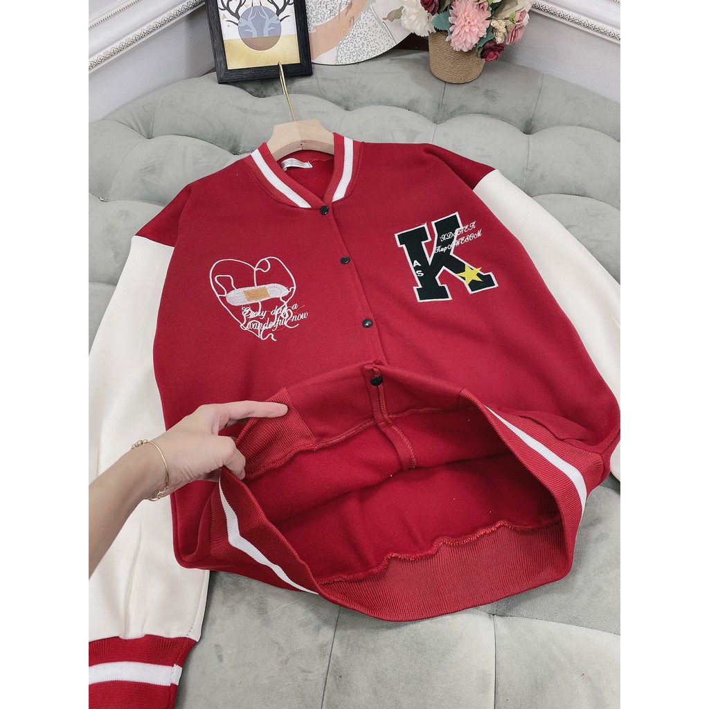 Áo khoác bò túi hộp thêu chữ nổi bật | BigBuy360 - bigbuy360.vn