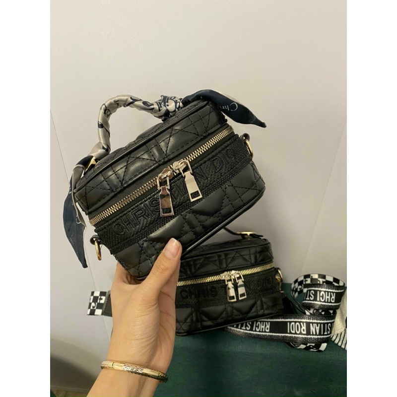 Túi Hộp Christian Mini Đeo Chéo Cuốn Khăn 🧡🧡🧡 Freeship 50k