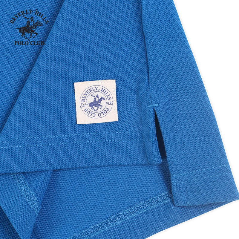 Beverly Hills Polo Club - Áo polo Ngắn tay Nam Slimfit Xanh biển BLS- BHPC PMSSS20TL085