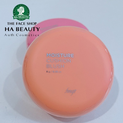 Má hồng dạng nước The Face Shop trang điểm dưỡng da Hàn Quốc Moisture Cushion Blush 8g siêu mịn nâng tông sáng tự nhiên