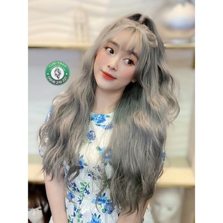 TÓC GIẢ NGUYÊN ĐẦU SÓNG XÙ XÁM KHÓI - YURI TỰ CHỤP THẬT NHA