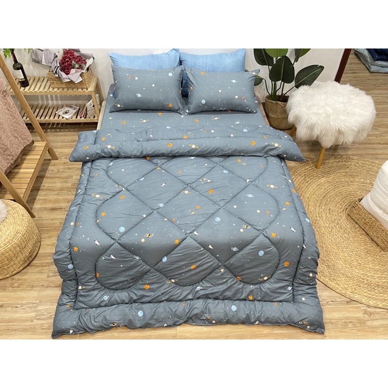 Chăn phao trần bông mùa đông dày loại 1 siêu ấm kích thước 1m8x2m