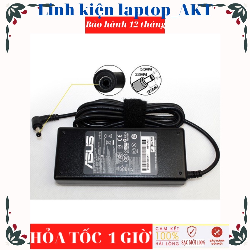 Sạc Laptop Asus 19v - 4.74a - 90w-ZIN  chữ nhât Chân Thường ADP-90CD DB A2 A3 A6 A8 F8 Z99 M2 M6 W3 W5 K40 K50