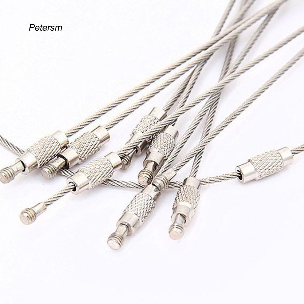 Vòng móc khóa bằng thép không gỉ bền tiện gọn chất lượng cao