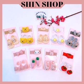 Set tất thú + băng đô sơ sinh - shin shop