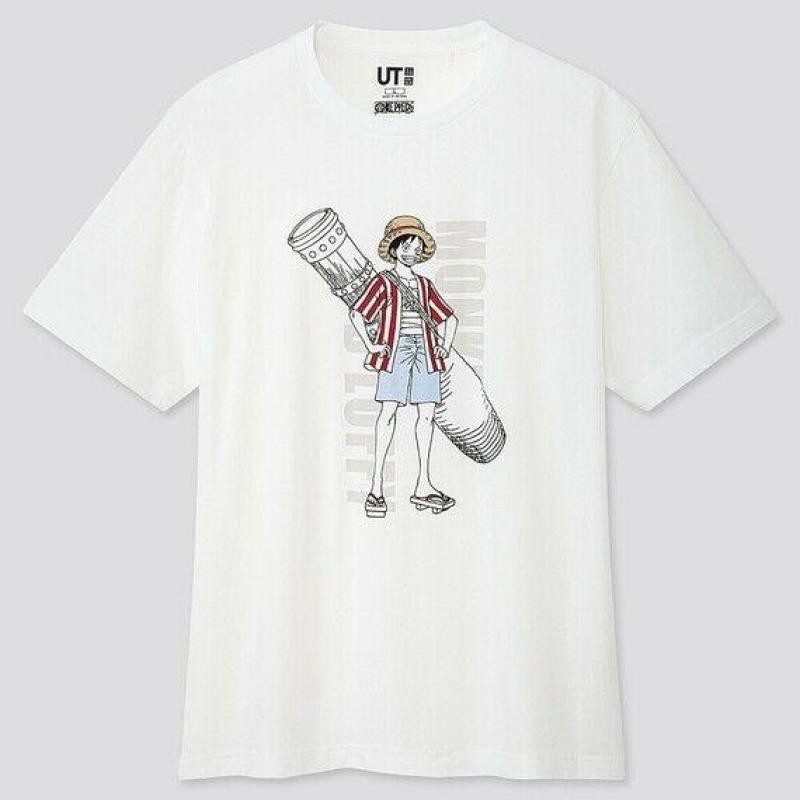 One Piece Stampede X Uniqlo Ut Áo thun nam thể thao Thể dục 100% Cotton Top Áo thun