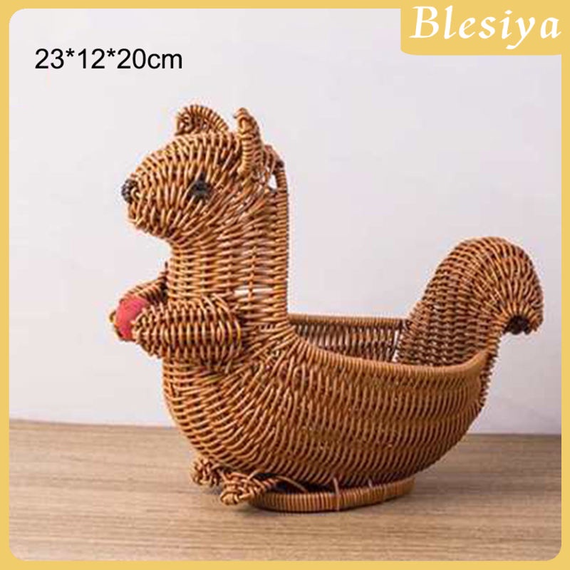 [Bresiya] Khay Đựng Trái Cây / Thức Ăn Vặt Đan Mây Hình Dáng Dễ Thương