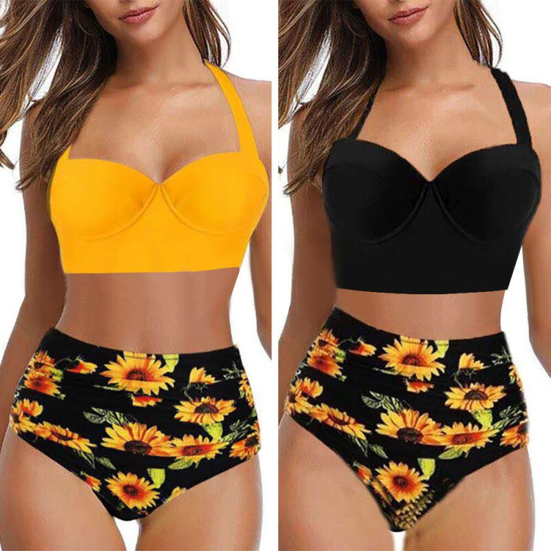 Bikini Nâng Ngực Lưng Cao Có Size Lớn Gợi Cảm Cho Nữ