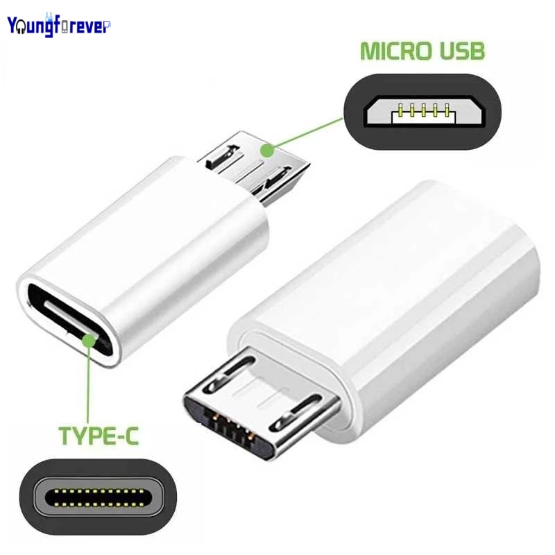 Đầu điều hợp micro USB qua ổ cắm loại C cho điện thoại và máy tính bảng Android
