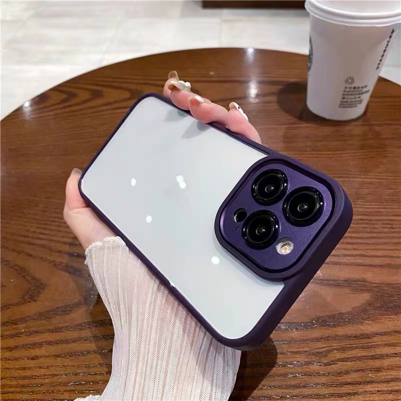 Ốp Điện Thoại iPhone 14 13 12 11 Pro max 14 plus Silicon case ốp lưng điện thoại iphone 14 promax Trong Suốt Chống Sốc Lấp Lánh Với 14 Màu Tùy Chọn Cho