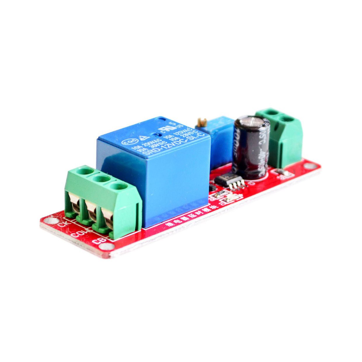 New NE555 Monostable Delay Relay Circuit Module Trigger Adjustable ...