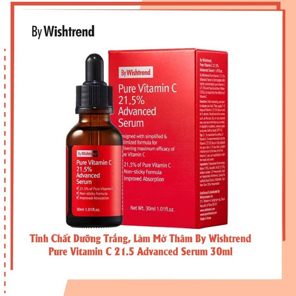 Tinh Chất Dưỡng Trắng By Wishtrend C21.5 Advanced Serum 30ml | BigBuy360 - bigbuy360.vn