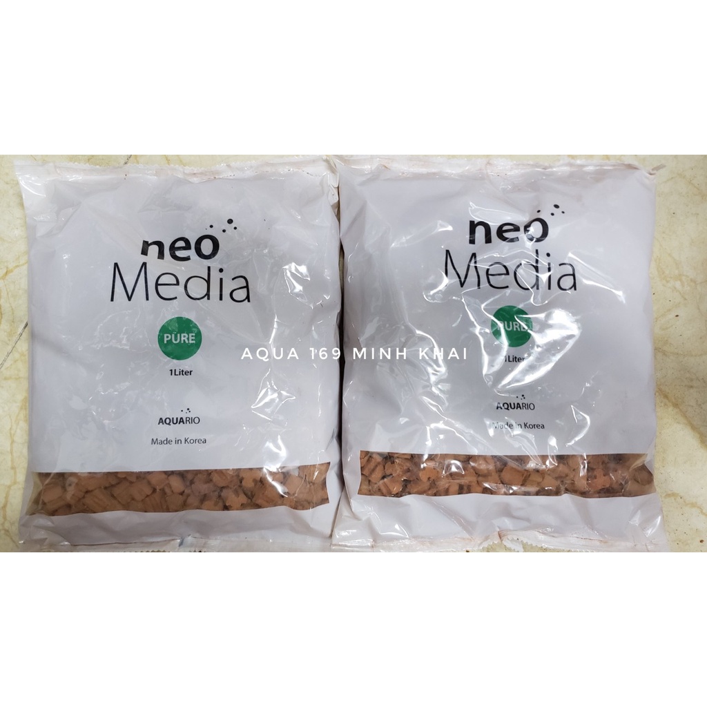 Vật liệu lọc NEO MEDIA 1 lít tăng PH/ giảm PH/ trung tính (neo pure/ neo hard/ neo soft) cho bể cá thuỷ sinh, bể cá cảnh