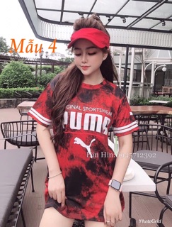 Áo phông dáng rộng chùm mông