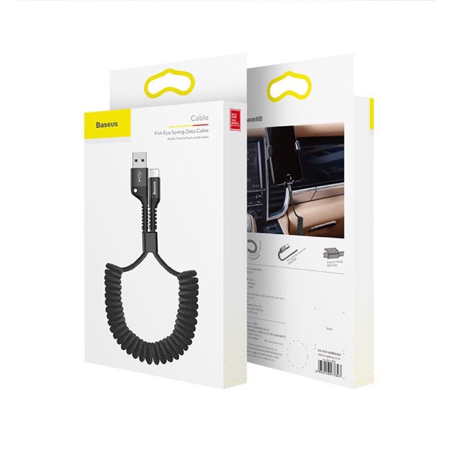 Cáp sạc nhanh  xoắn lò xo Baseus chính hãng