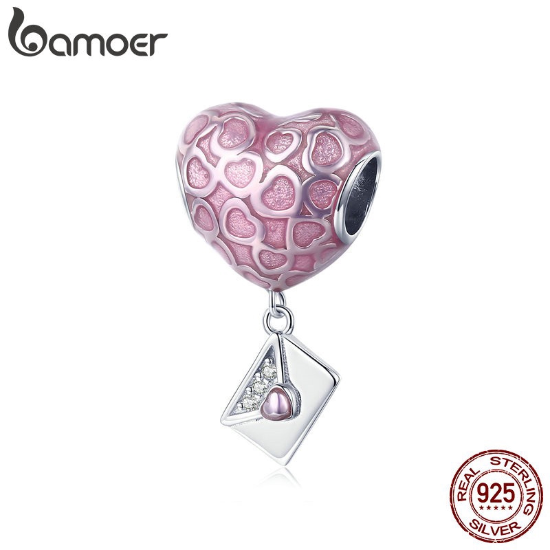 Mặt trang sức Bamoer bạc 925 tráng men thiết kế thời trang