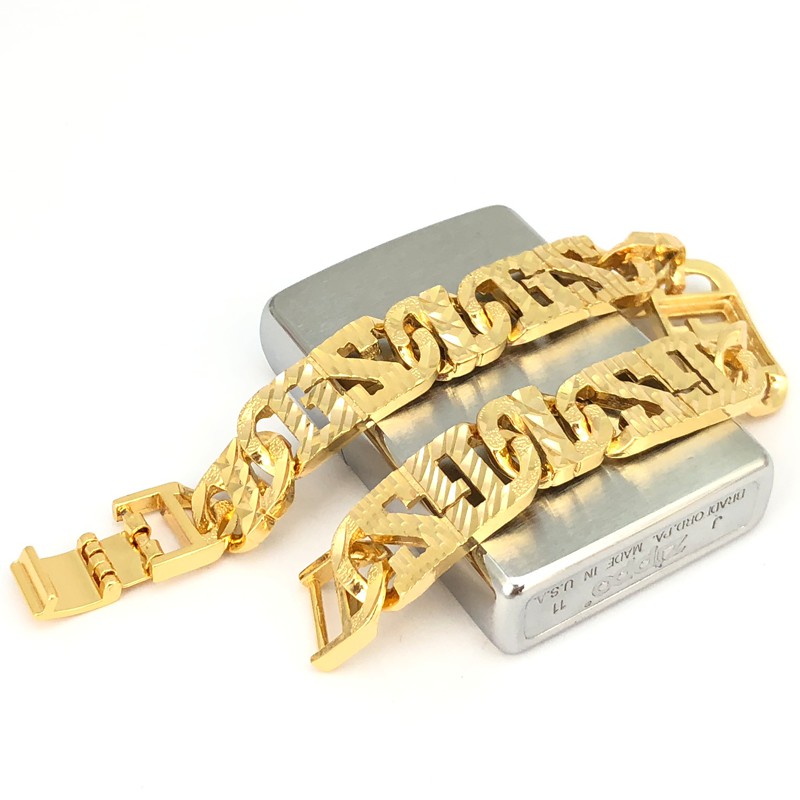 Lắc tay nam nữ mạ vàng 18K cao cấp - LT008L18