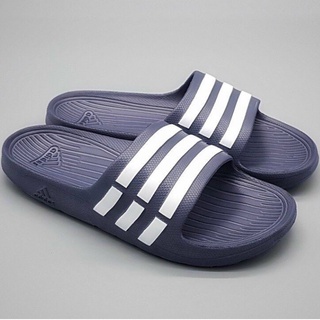Dép quai ngang Adidas cao su đúc nguyên khối 3 sọc siêu nhẹ