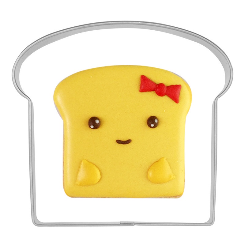 Khuôn Cắt Bánh Quy Hình Bánh Mì Nướng Được Làm Từ Thép Không Gỉ