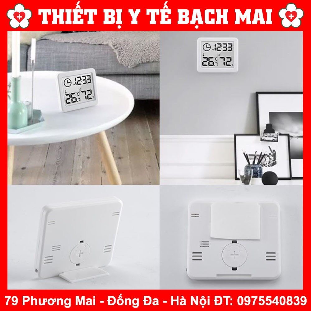 Nhiệt Ẩm Kế Điện Tử 3 Trong 1 [Nhiệt Độ + Độ Ẩm + Thời Gian]