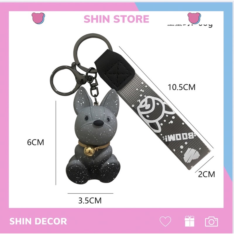 Móc khoá hình chú chó dễ thương galaxy , móc chìa khoá xe máy , phụ kiện túi xách hot trend tiktok MK41 - SHIN STORE