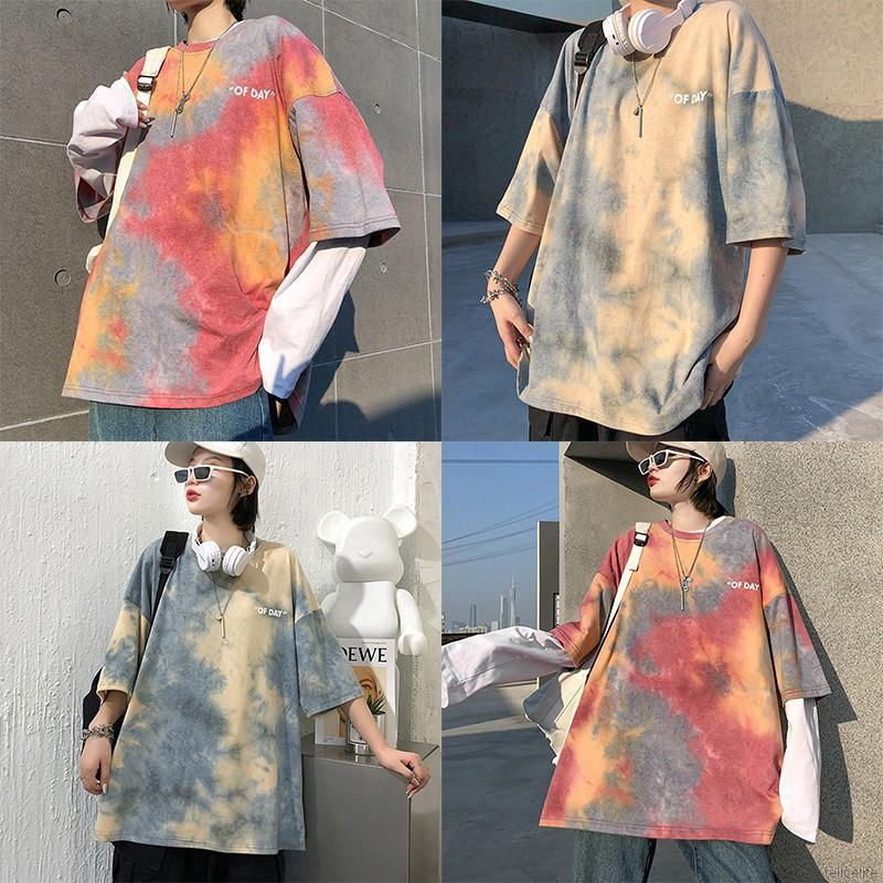 Áo Thun Tay Ngắn Cổ Tròn Dáng Rộng Đơn Giản