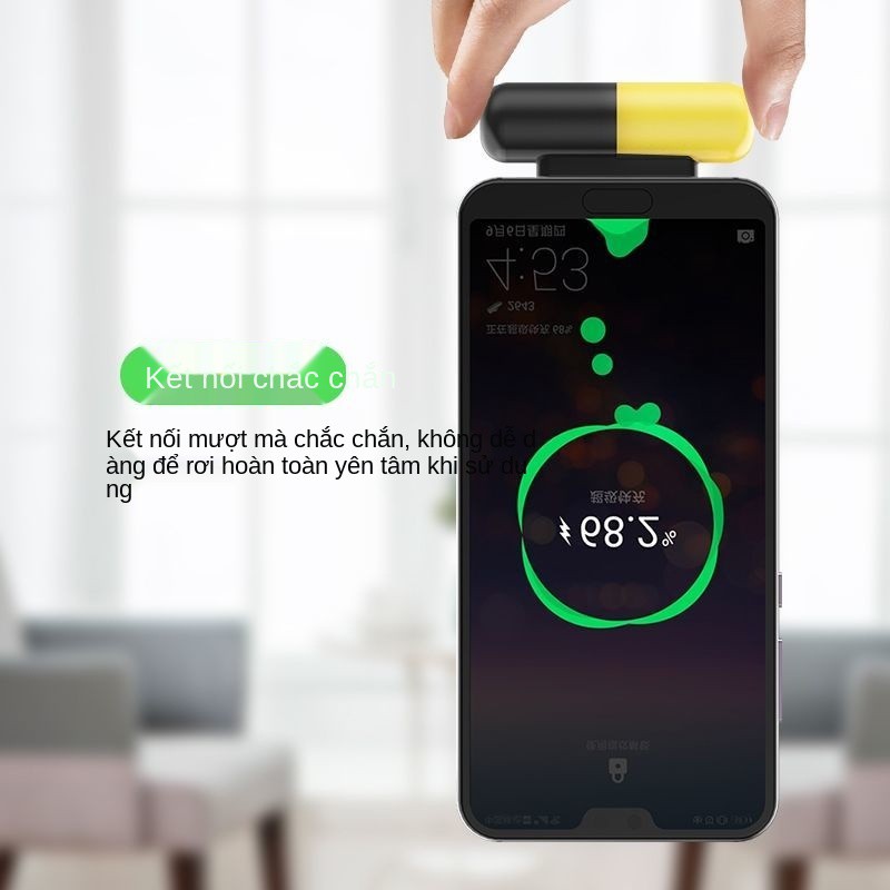 Pocket Capsule Emergency Power Bank Ultra -thin Mini Nhỏ gọn Không dây Di động Micro Dự phòng Dung lượng lớn