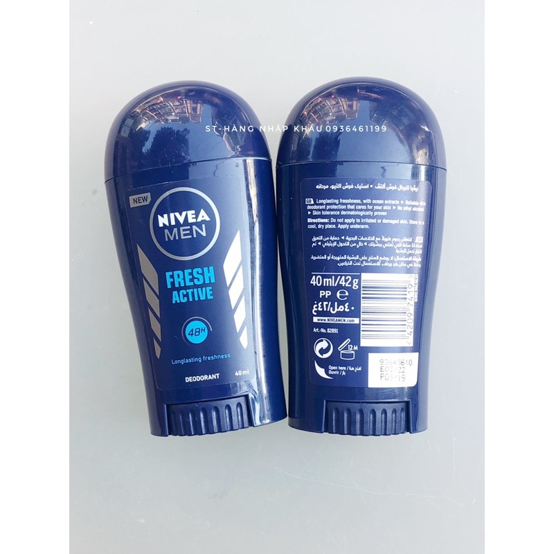 Hàng Đức chất – Sáp lăn nách Nivea khử mùi cho nam, khô thoáng 40ml