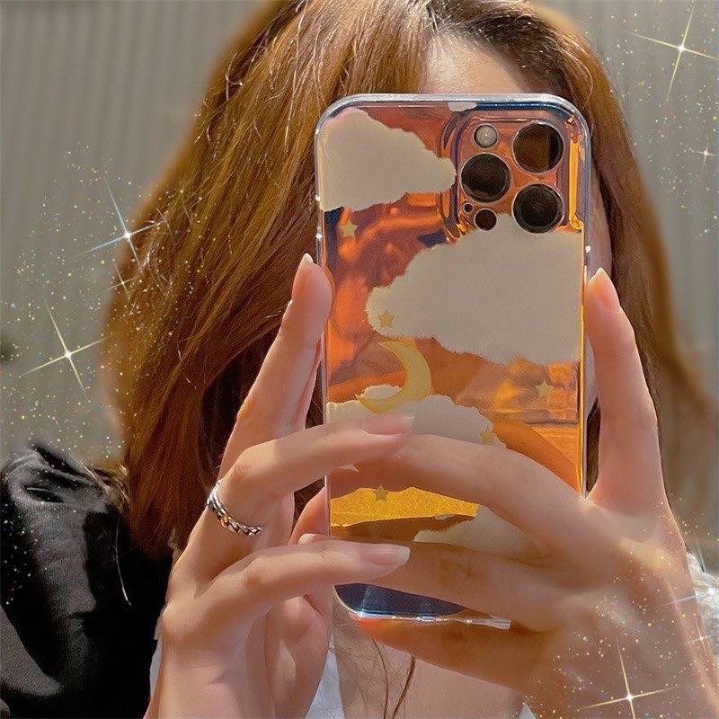 Ốp Điện Thoại Tráng Gương Hình Mây - CAS2243