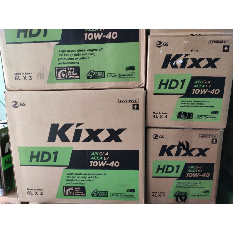 NHỚT KIXX HD1 API CI-4/SL ACEA 7 10W40 - CHUYÊN DỤNG CHO XE MÁY DẦU