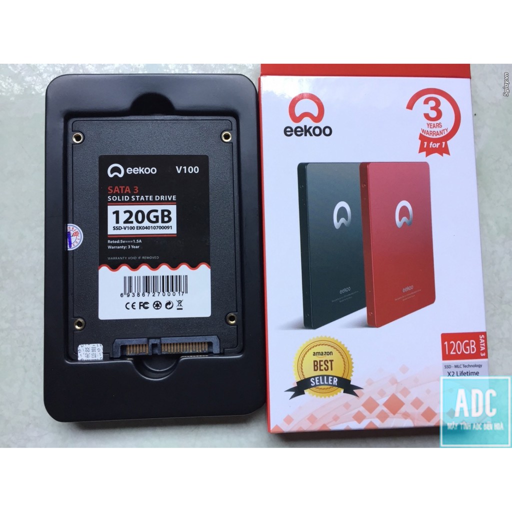 SSD 120G EEKOO - TẶNG KÈM CÁP SATA - MỚI 100% CHÍNH HÃNG - SATA3 6GB/s - ĐỌC GHI TỐC ĐỘ CAO | BigBuy360 - bigbuy360.vn