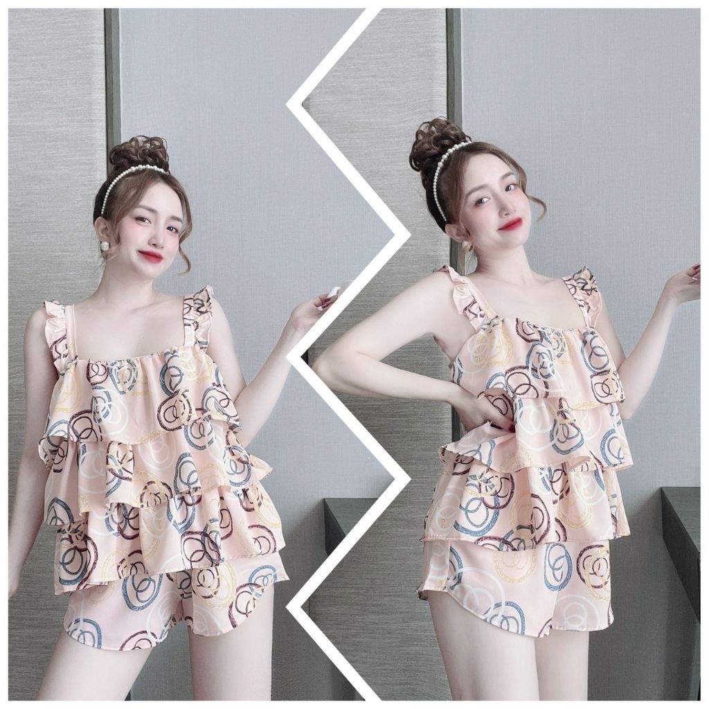 Đồ Ngủ Nữ BIGSIZE Đồ Ngủ Sexy lụa Mango cao cấp mềm mại xinh xắn &lt; 70KG