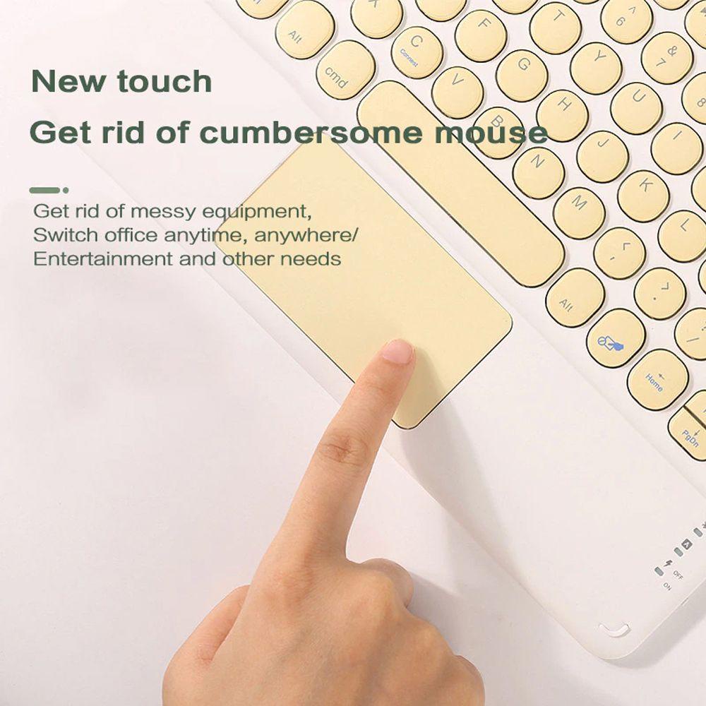 1 Bàn Phím Bluetooth Mini Siêu Mỏng Cho Máy Tính Bảng PC