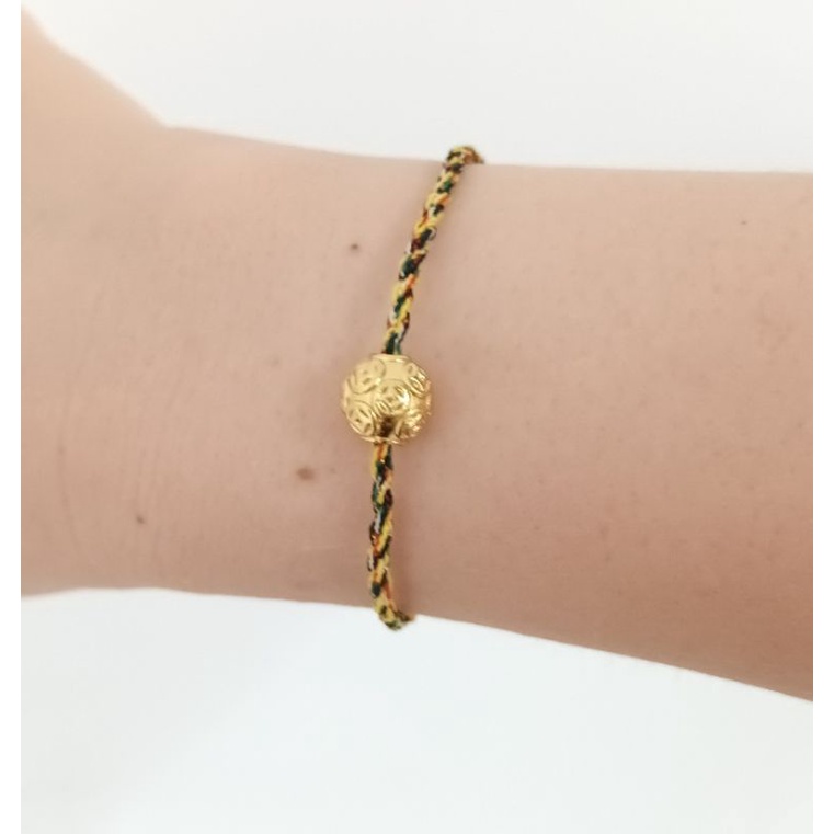 Vòng dây ngũ sắc mix bi biểu tượng kim tiền may mắn bình an