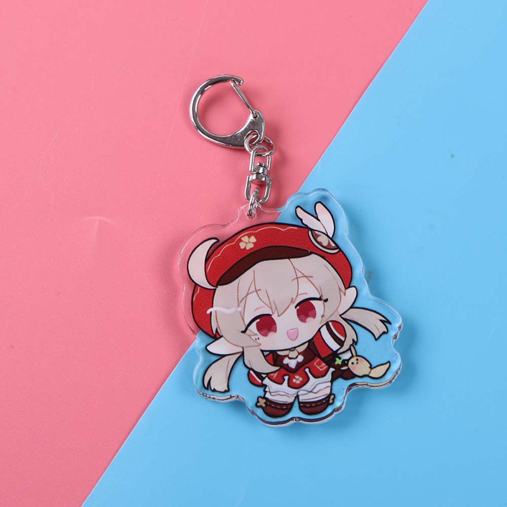 Móc khóa bằng acrylic hình nhân vật anime dễ thương cho nữ