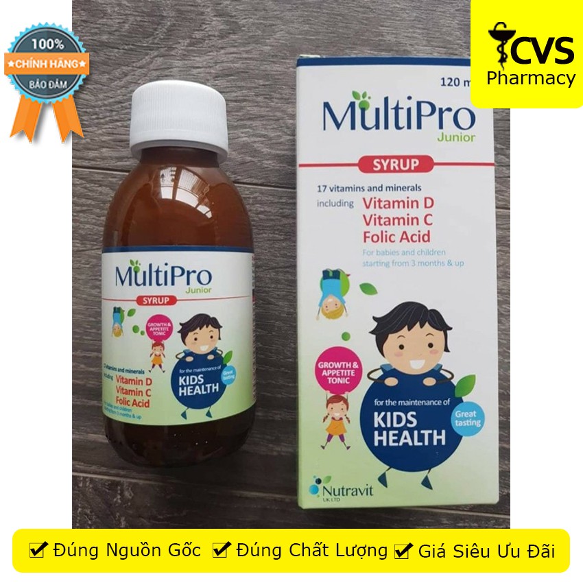 MultiPro Junior Syrup - Siro cải thiện biếng ăn, suy dinh dưỡng ở trẻ - cvspharmacy