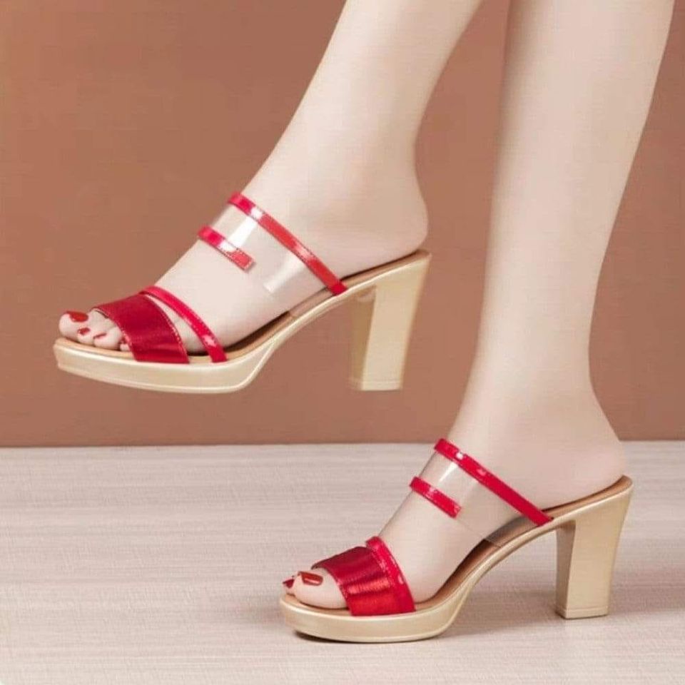 DÉP CAO GÓT ĐẾ MICA PHỐI DÂY NHŨ KIM TUYẾN 7CM✨✨✨✨