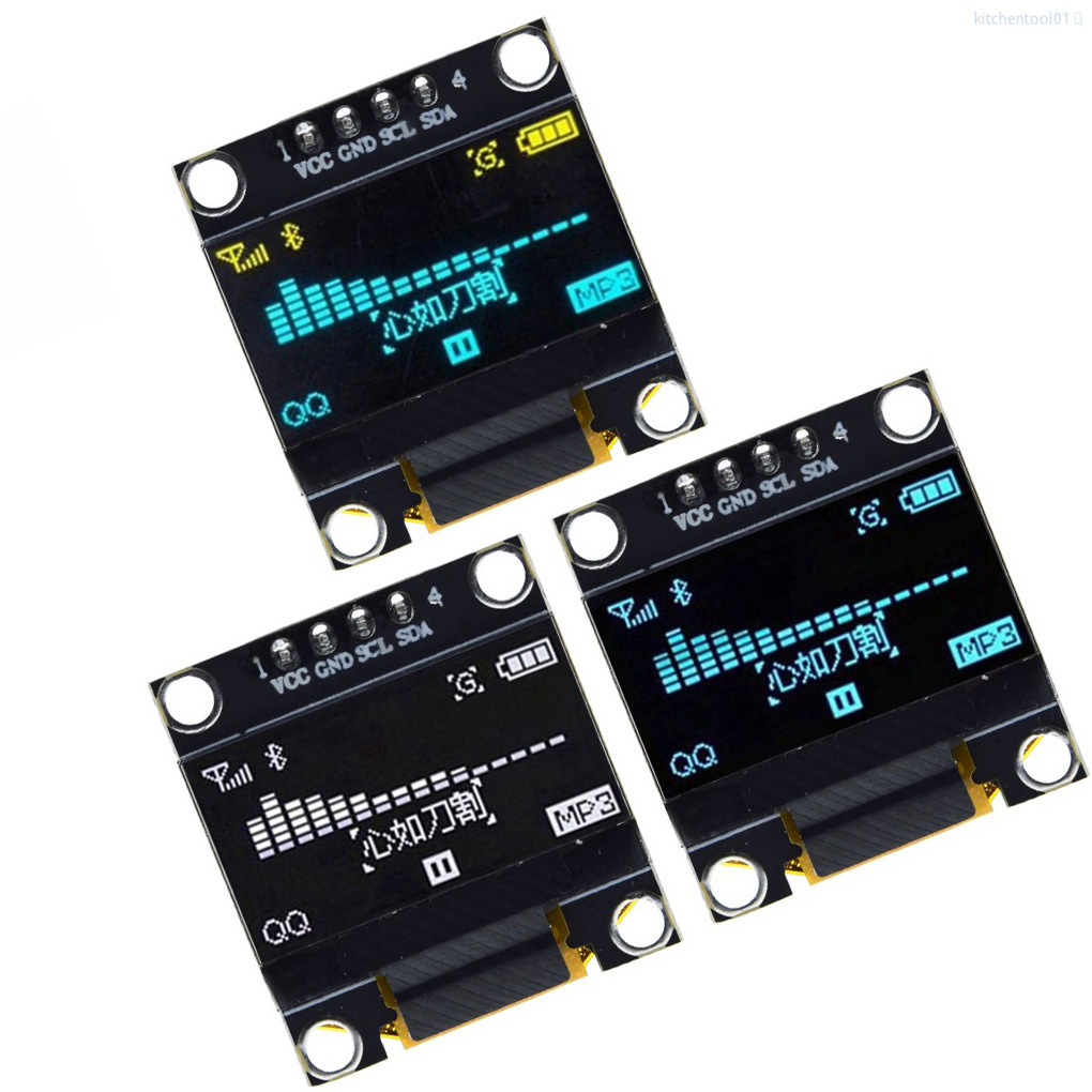 Mô Đun Hiển Thị Màn Hình Oled 0.96 Inch Iic 128x64 I2C Cho Arduino / Xanh / Vàng / Kitchentool01