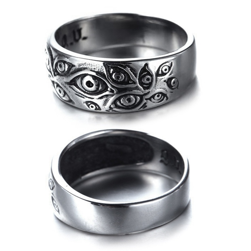 Nhẫn hình đôi mắt phong cách vintage