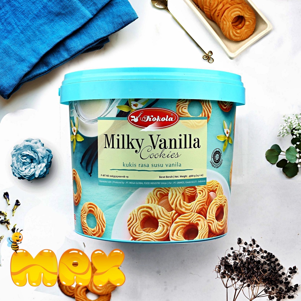 Bánh quy bơ Kokola bánh quy xô Cookies 400gr mẫu mới đủ vị