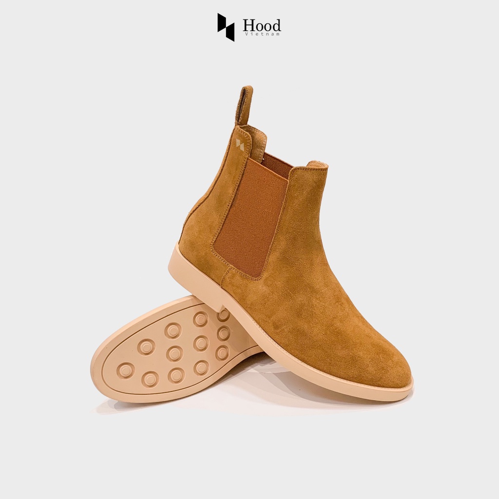 Giày Chelsea Boot TOBACO - Da lộn nguyên tấm - Đế cao su đúc nguyên khối - Bảo hành 12 tháng Hood HoodVN